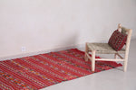 Moroccan rug red 4.4 FT X 7.1 FT