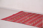 Moroccan rug red 4.4 FT X 7.1 FT