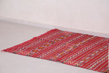 Moroccan rug red 4.4 FT X 7.1 FT