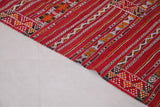 Moroccan rug red 4.4 FT X 7.1 FT