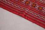 Moroccan rug red 4.4 FT X 7.1 FT