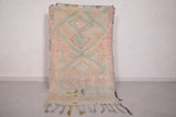 Old berber handmade Moroccan rug - 3.2 FT X 5.7 FT