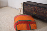 Handmade berber Moroccan old woven pouf