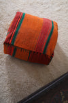 Handmade berber Moroccan old woven pouf