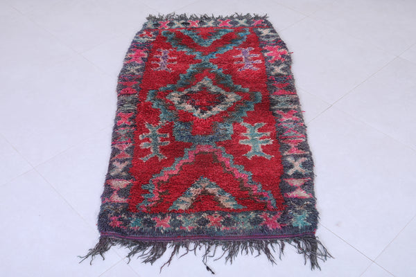 Moroccan Rug - Handwoven 2.7 x 5.1 ft | Bold Vintage Charm