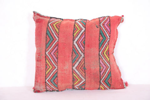 Striped moroccan pillow 14.9 INCHES X 16.5 INCHES
