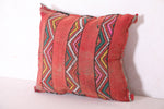 Striped moroccan pillow 14.9 INCHES X 16.5 INCHES