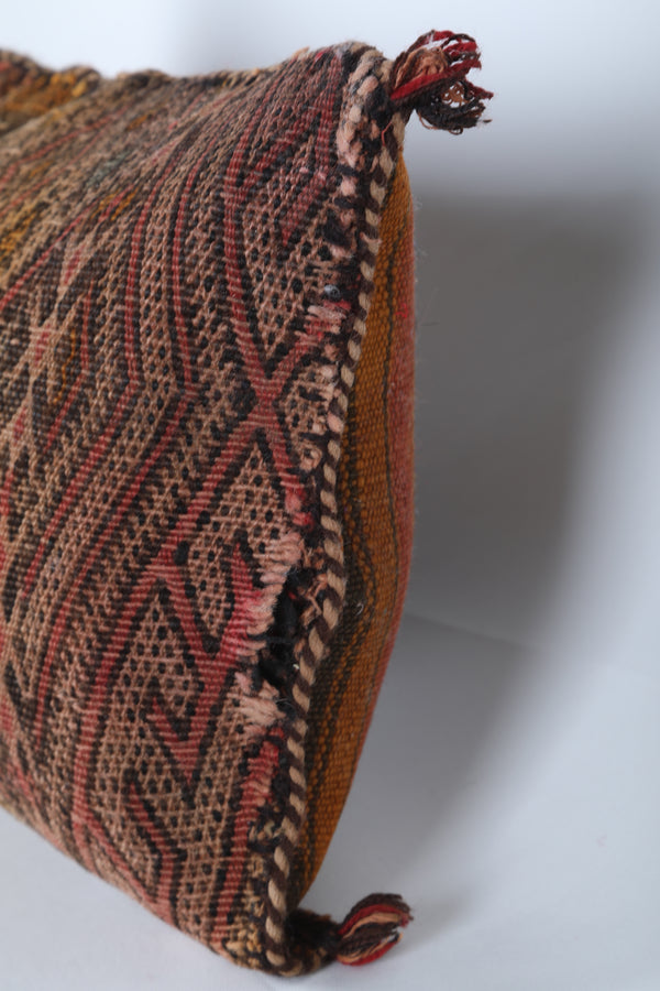 Vintage kilim Moroccan pillow 13.7 INCHES X 27.5 INCHES