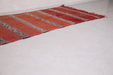 Moroccan rug kilim 5 FT X 11.9 FT