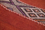 Moroccan rug kilim 5 FT X 11.9 FT