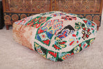 Colorful moroccan berber handmade Kilim Pouf