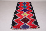 Azilal colorful hallway moroccan carpet 3.2 FT X 9.4 FT