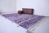 All wool moroccan rug, Berber handmade purple carpet - Custom Rug