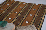 Hand Woven berber rug 4.9 FT X 6.7 FT