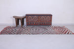 Vintage handmade moroccan berber runner rug 3.2 FT X 9.7 FT