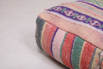 Colorful old berber handmade rug rug Pouf