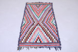 Moroccan Runner Rug – Multicolor Handwoven Design 2.7 x 5.3 FT