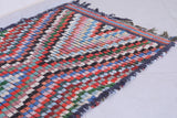 Moroccan Runner Rug – Multicolor Handwoven Design 2.7 x 5.3 FT