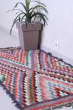 Moroccan Runner Rug – Multicolor Handwoven Design 2.7 x 5.3 FT