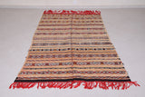 Vintage colourful moroccan handwoven kilim 4.5 FT X 8.4 FT