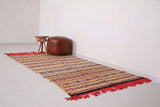 Vintage colourful moroccan handwoven kilim 4.5 FT X 8.4 FT