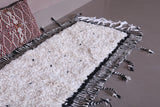 Moroccan handmade beni ourain runner rug  2.3 FT X 6 FT
