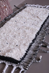 Moroccan handmade beni ourain runner rug  2.3 FT X 6 FT
