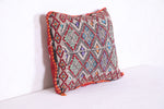 Moroccan handmade kilim pillow 14.1 INCHES X 16.1 INCHES