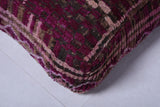 Azilal Handmade moroccan wool rug berber pouf