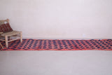 Vintage handmade runner rug 3.1 FT X 12.8 FT
