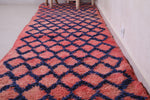 Vintage handmade runner rug 3.1 FT X 12.8 FT