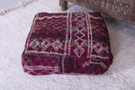Azilal Handmade moroccan wool rug berber pouf