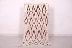 handmade Beni ourain berber moroccan rug - 2.5 FT X 5.2 FT