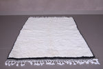 Moroccan handmade beni ourain rug 4.7 FT X 6.7 FT
