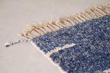 Blue Moroccan Azilal handmade rug 5.2 FT X 8.3 FT