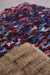 Moroccan handmade Boucherouite rug 4.2 FT X 4.9 FT