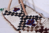 Vintage handmade moroccan berber rug 1.8 FT X 4 FT