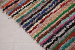 Old boucherouite handmade Moroccan rug - 3 FT X 6.1 FT