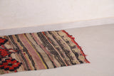 Old runner handmade moroccan rug - 2.3 FT X 5.6 FT