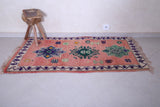 Vintage handmade moroccan rug 3 FT X 5.3 FT