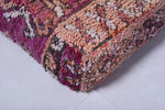 Berber handmade moroccan rug old pouf