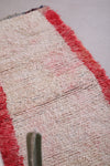 Vintage handmade runner rug 2.8 FT X 7 FT
