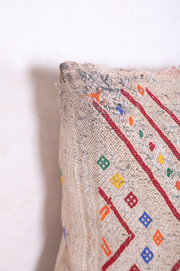 Vintage Moroccan pillow 15.3 INCHES X 24.4 INCHES