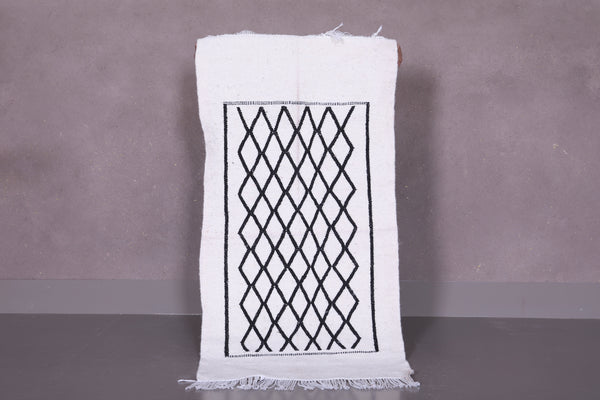 Moroccan handwoven kilim – 2 FT x 4.1 FT | Traditional wool rug