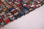Boucherouite hallway handmade rug 3.7 FT X 6.1 FT