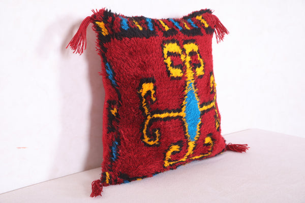 Striped moroccan pillow 17.3 INCHES X 18.5 INCHES