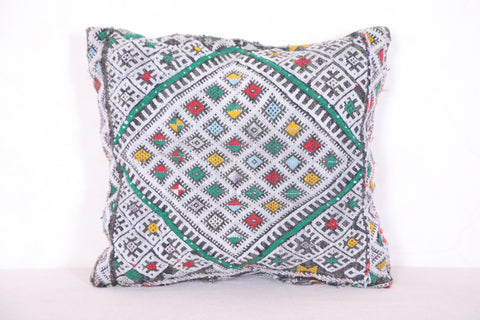 Striped moroccan pillow 12.9 INCHES X 14.9 INCHES