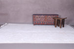 White moroccan handmade rug 8.6 FT X 11.5 FT