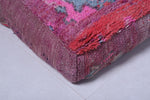 Berber handmade moroccan wool rug pouf