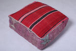 Berber handmade moroccan wool rug pouf